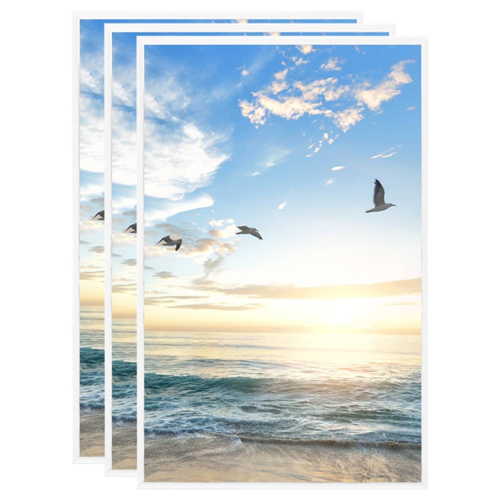 Vidaxl Photo Frames 3 PCS pour le tableau 10x15 cm MDF blanc