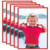 Vidaxl Photo frames 5 pcs for wall or table 70x90 cm MDF red