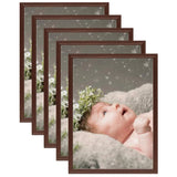 Vidaxl Photo frames 5 pcs for table 13x18 cm dark red