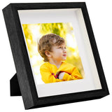 Vidaxl Photo Frames 5 PCS pour 13x13 cm Photo 3D 23x23 cm noir