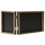 Cadre photo Vidaxl Triptych 22x15 cm + 2x (10x15 cm) marron clair