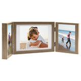 Vidaxl Photo frame Triptych 28x18 cm+2x (13x18 cm) Light brown