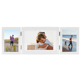 Vidaxl Fotorahmen Triptychon 22x15 cm+2x (10x15 cm) Weiß