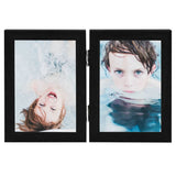 Vidaxl Frame photo Nuboon 2x (13x18 cm) noir