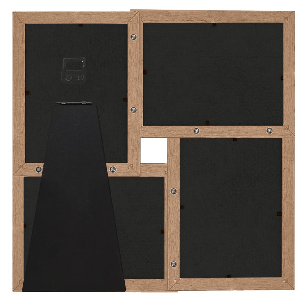 Cadre photo Vidaxl pour 4x (10x15 cm) Photo MDF Lichtbruin