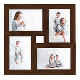 Vidaxl Photo Phrame fir 4x (13x18 cm) Foto MDF donkelbrong