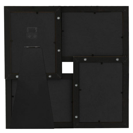 Cadre photo vidaxl pour 4x (10x15 cm) Photo mdf noir