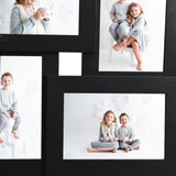 Vidaxl Photo Cadre pour 4x (13x18 cm) Photo mdf noir