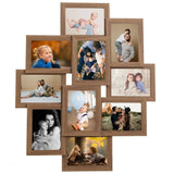 Cadre photo Vidaxl pour 10x (10x15 cm) Photo MDF Brun clair