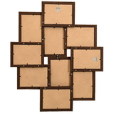 Cadre photo Vidaxl pour 10x (10x15 cm) Photo MDF Dark Bruin