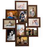 Cadre photo Vidaxl pour 10x (13x18 cm) Photo MDF Brun foncé