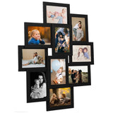 Vidaxl photo frame for 10x (10x15 cm) Photo MDF Black