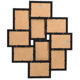 Vidaxl Photo Cadre pour 10x (13x18 cm) Photo mdf noir