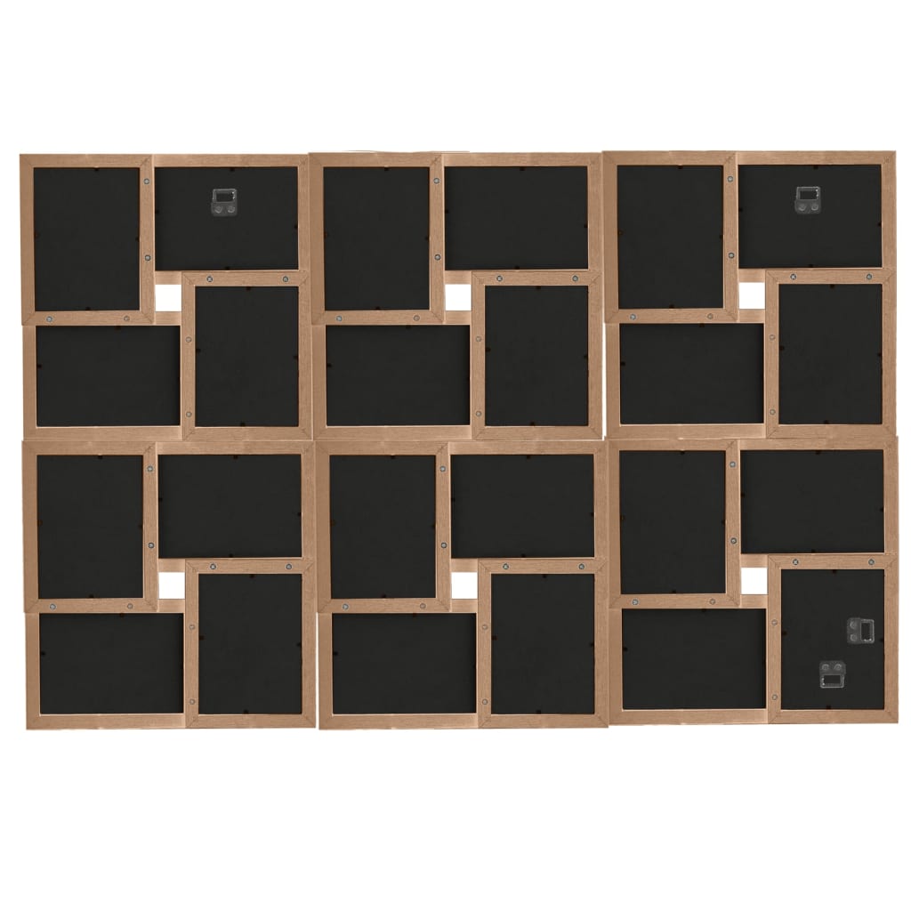 Vidaxl Photo Cadre pour 24x (13x18 cm) Photo MDF LICHTBRUIN