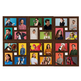 Cadre photo Vidaxl pour 24 x (13x18 cm) Photo MDF Brown foncé
