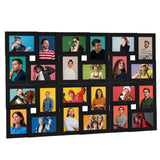 Vidaxl Photo Frame fir 24x (10x15 cm) Foto MDF schwaarz