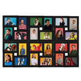 Vidaxl Photo Cadre pour 24x (13x18 cm) Photo MDF noir