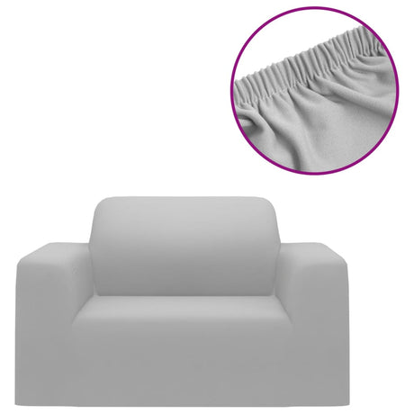 Vidaxl Stretch Furniture Couverture pour Bank Grey Polyester Jersey