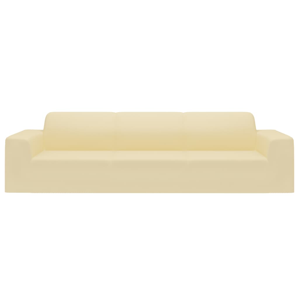 Vidaxl Four-Streater Stretch Polyester Jersey Cream -Colored