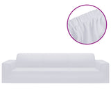Vidaxl Four -Sater Bank Cover Stretch Polyester Jersey White