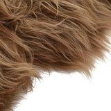 Couverture de chaise Vidaxl Icelander Sheepskin 70x110 cm brun