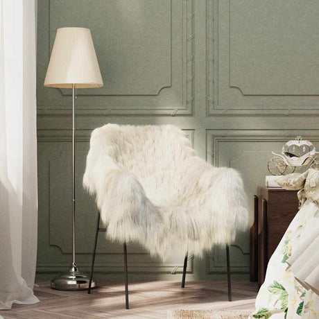 Vidaxl schapvacht (60-70) x (90-100) cm de couleur crème
