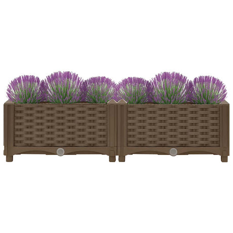 Vidaxl Planter surélevé 80x40x23 cm en polypropylène