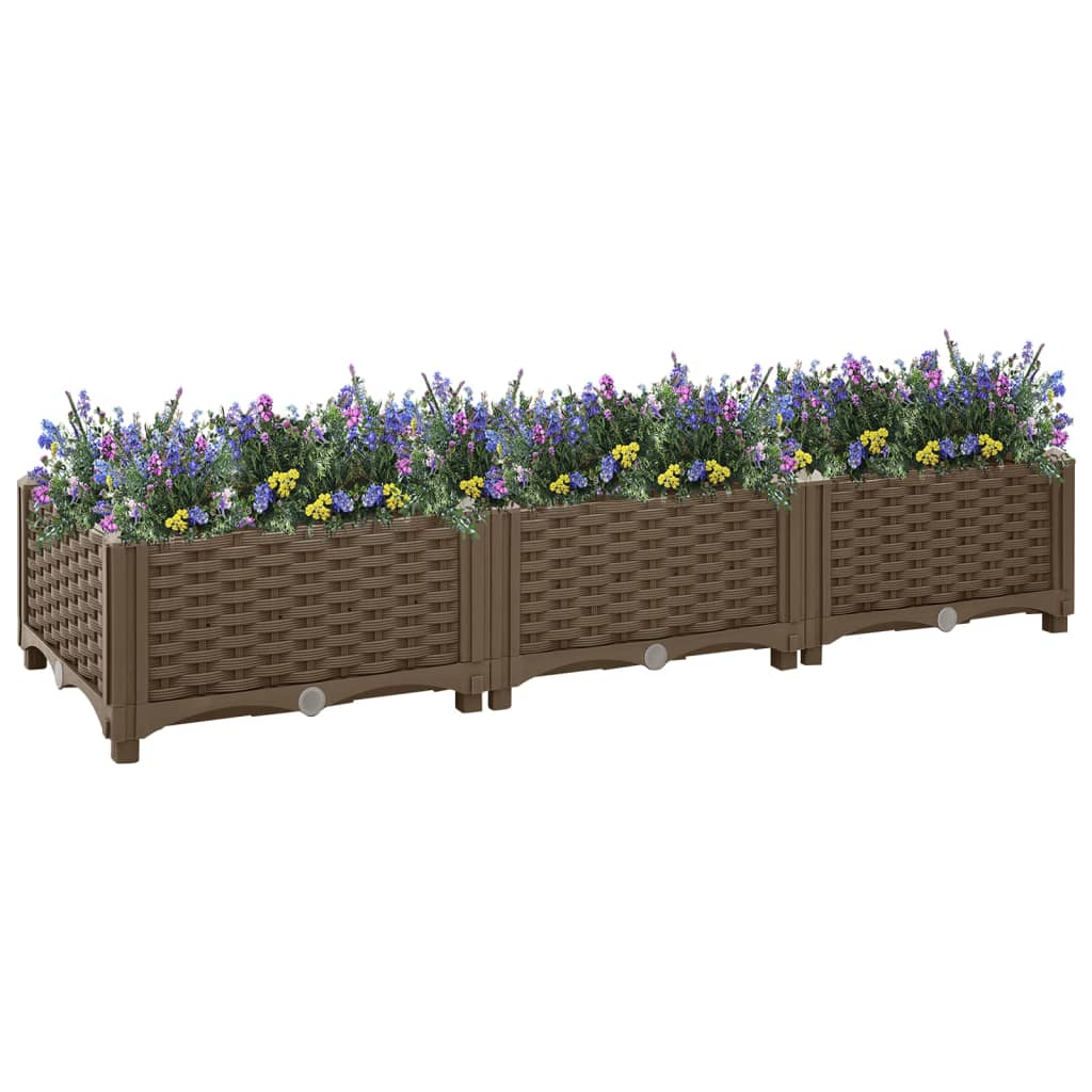 Vidaxl Planter hevet 120x40x23 cm polypropylen