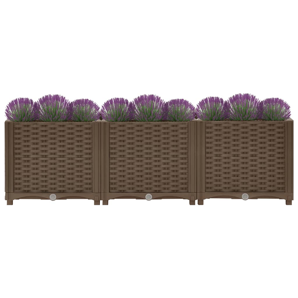 Vidaxl Planter huet 120x4x38 cm Polypropylen opgehuewen