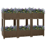 Vidaxl Planter huet 120x4xx71 cm Polypropylen opgehuewen