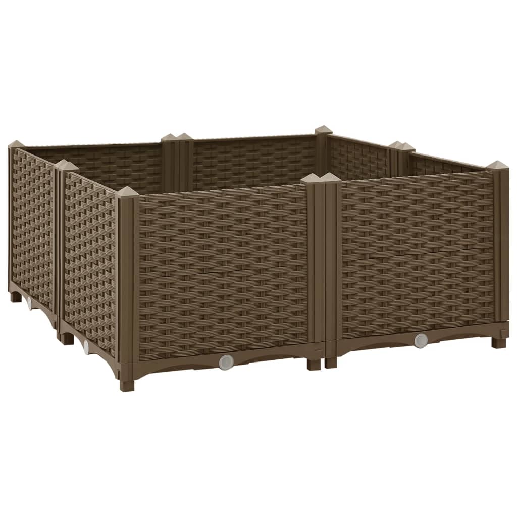 Vidaxl Planter hevet 80x80x38 cm polypropylen