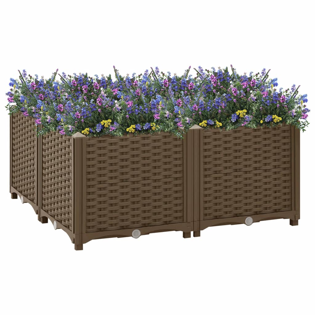 Vidaxl Planter hevet 80x80x38 cm polypropylen