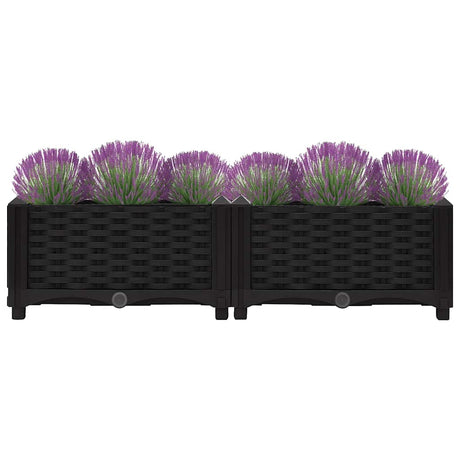 Vidaxl Planter surélevé 80x40x23 cm en polypropylène