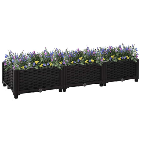 Vidaxl Planter enlevé 120x40x23 cm en polypropylène