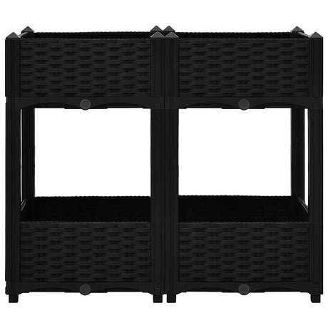 Vidaxl Planter surélevé 80x40x71 cm en polypropylène