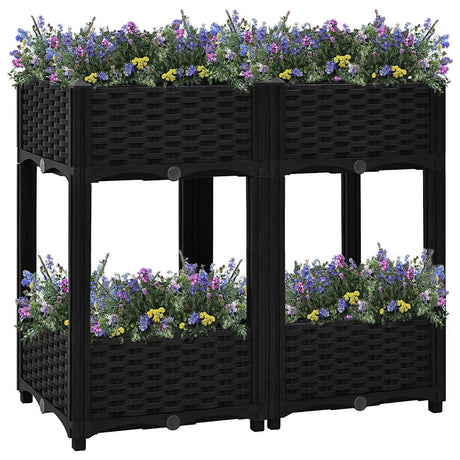 Vidaxl Planter surélevé 80x40x71 cm en polypropylène