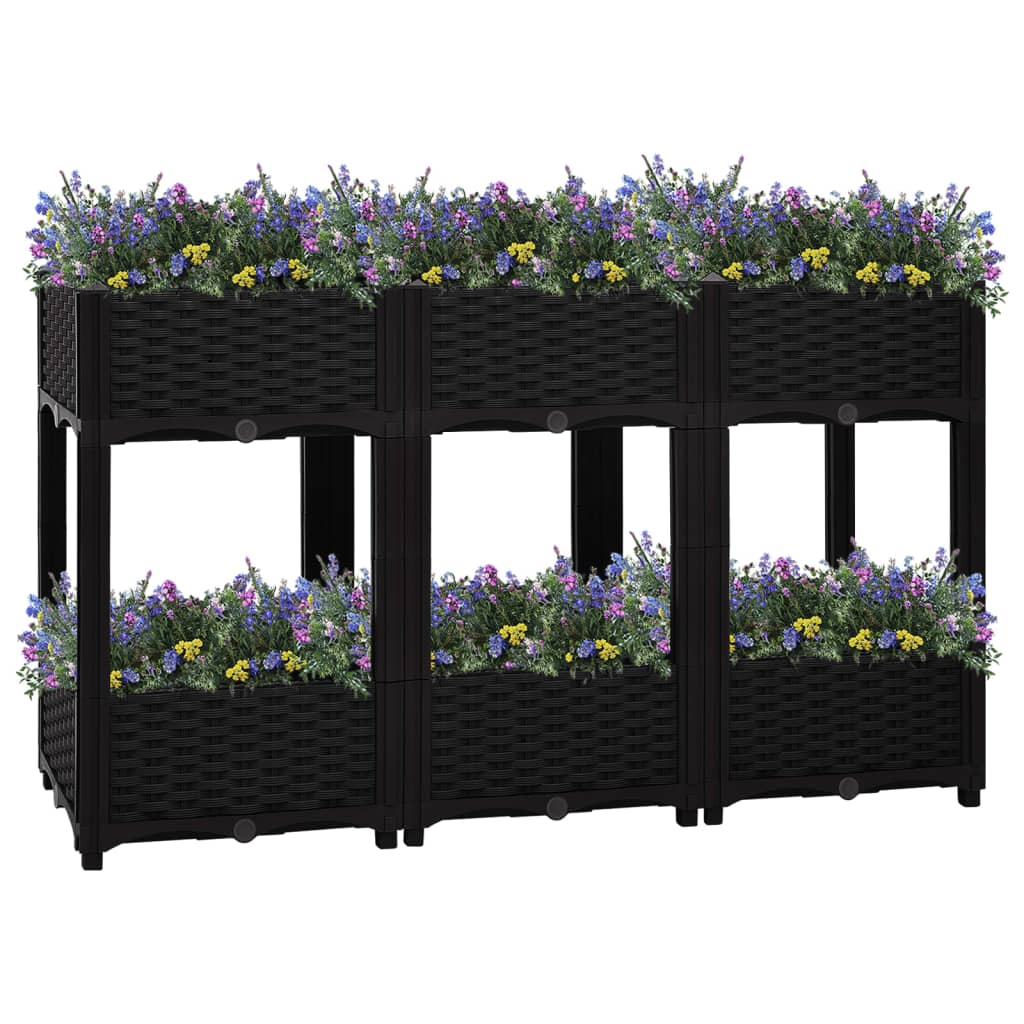 Vidaxl Planter hevet 120x40x71 cm polypropylen