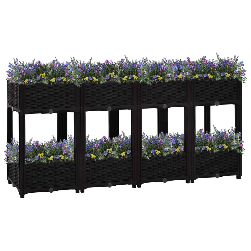 Vidaxl Planter hevet 160x40x71 cm polypropylen