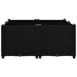 Vidaxl Planter surélevé 80x80x38 cm en polypropylène