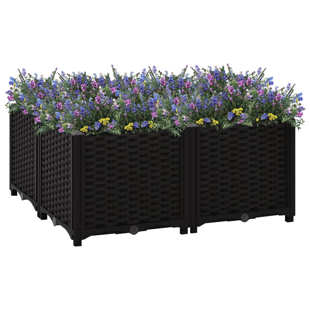 Vidaxl Planter hevet 80x80x38 cm polypropylen