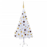 Vidaxl kunstkerstboom avec éclairage et balles de Noël 230 branches 120 cm
