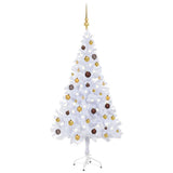Vidaxl kunstkerstboom avec éclairage et balles de Noël 380 branches 150 cm