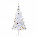 Vidaxl kunstkerstboom avec éclairage et balles de Noël 910 branches 210 cm