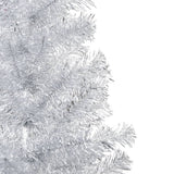 Vidaxl kunstkerstboom avec éclairage et balles de Noël 210 cm argent pour animaux de compagnie