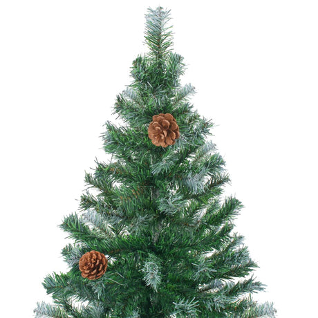 Vidaxl kunstkerstboom avec éclairage balles de Noël pins 210 cm
