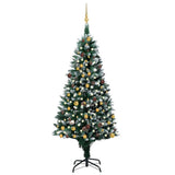 Vidaxl kunstkerstboom avec éclairage balles de Noël pins 210 cm
