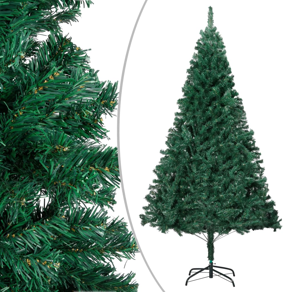 Vidaxl kunstkerstboom avec éclairage et balles de Noël 120 cm en PVC vert