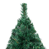 Vidaxl kunstkerstboom avec éclairage et balles de Noël 150 cm en PVC vert
