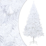 Vidaxl kunstkerstboom avec éclairage et balles de Noël 240 cm blancs