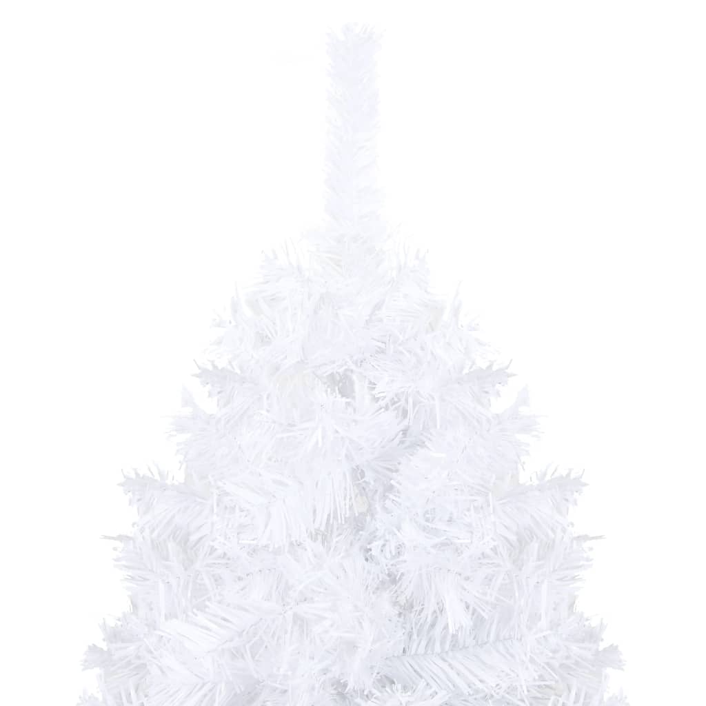 Vidaxl kunstkerstboom avec éclairage et balles de Noël 240 cm blancs
